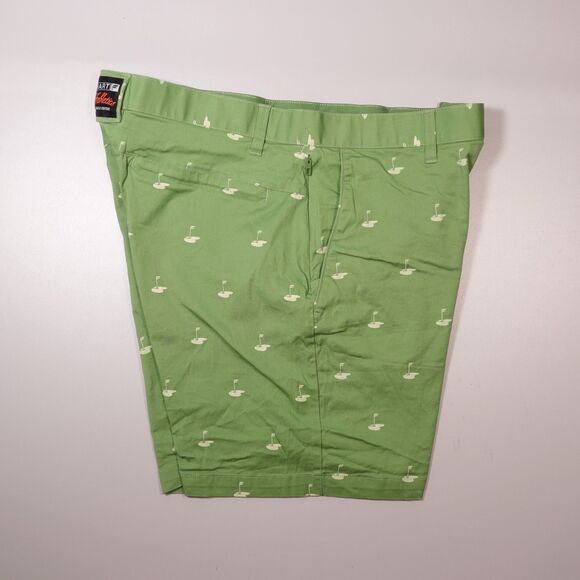 Fabletics x Hart Eagle Edition Green Golf Chino Performance Shorts Mens 34 x 8" - Picture 3 of 9